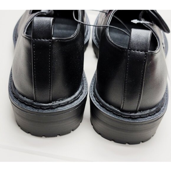 NWT Torrid 8.5 Black Mary Jane Bow Lug-Sole Flat Shoes 8.5WW Wide Width - Picture 8 of 11